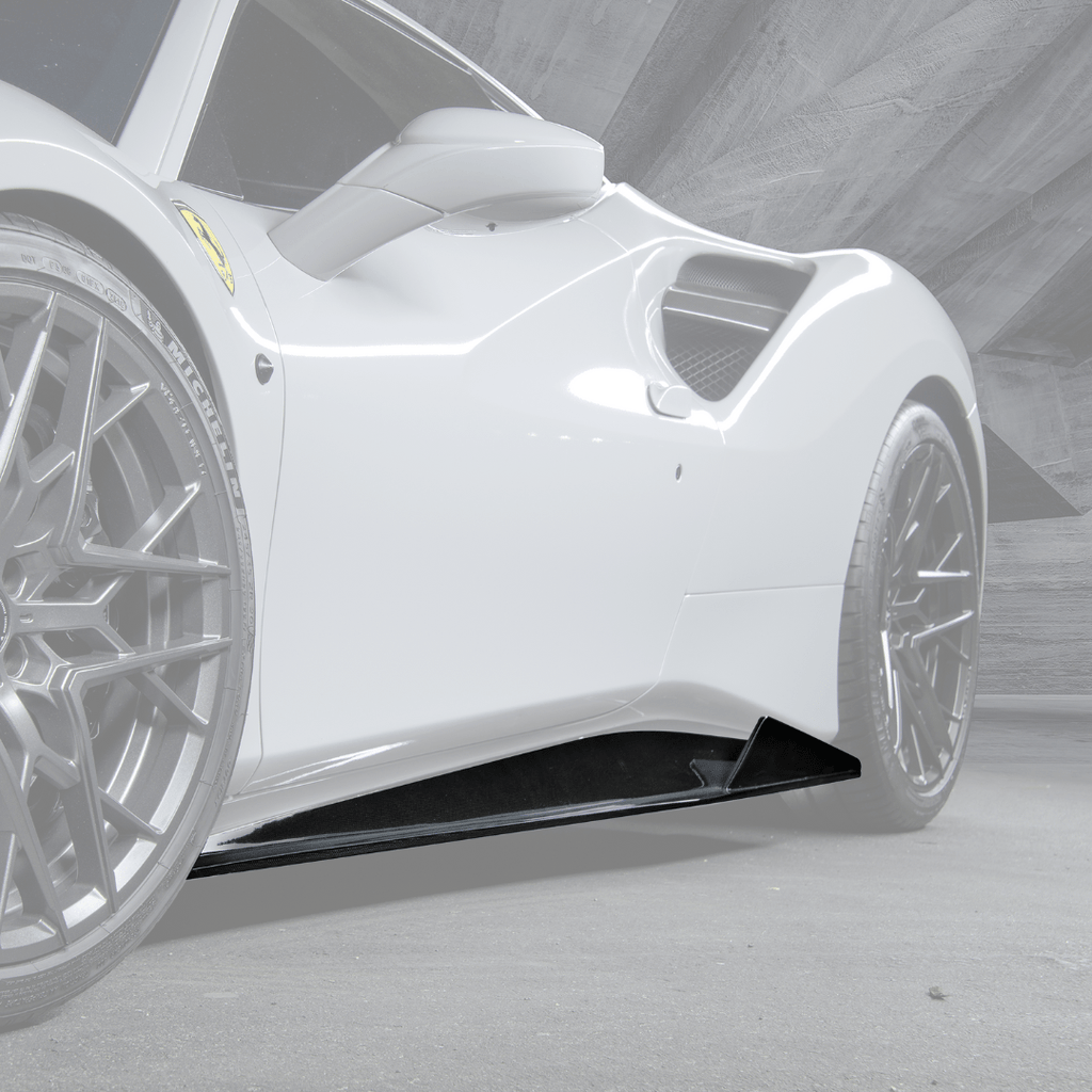 Ferrari 488 Diavolo Carbon Fiber Sideskirts - Vorsteiner Wheels Wheels  - Aero - [tags]