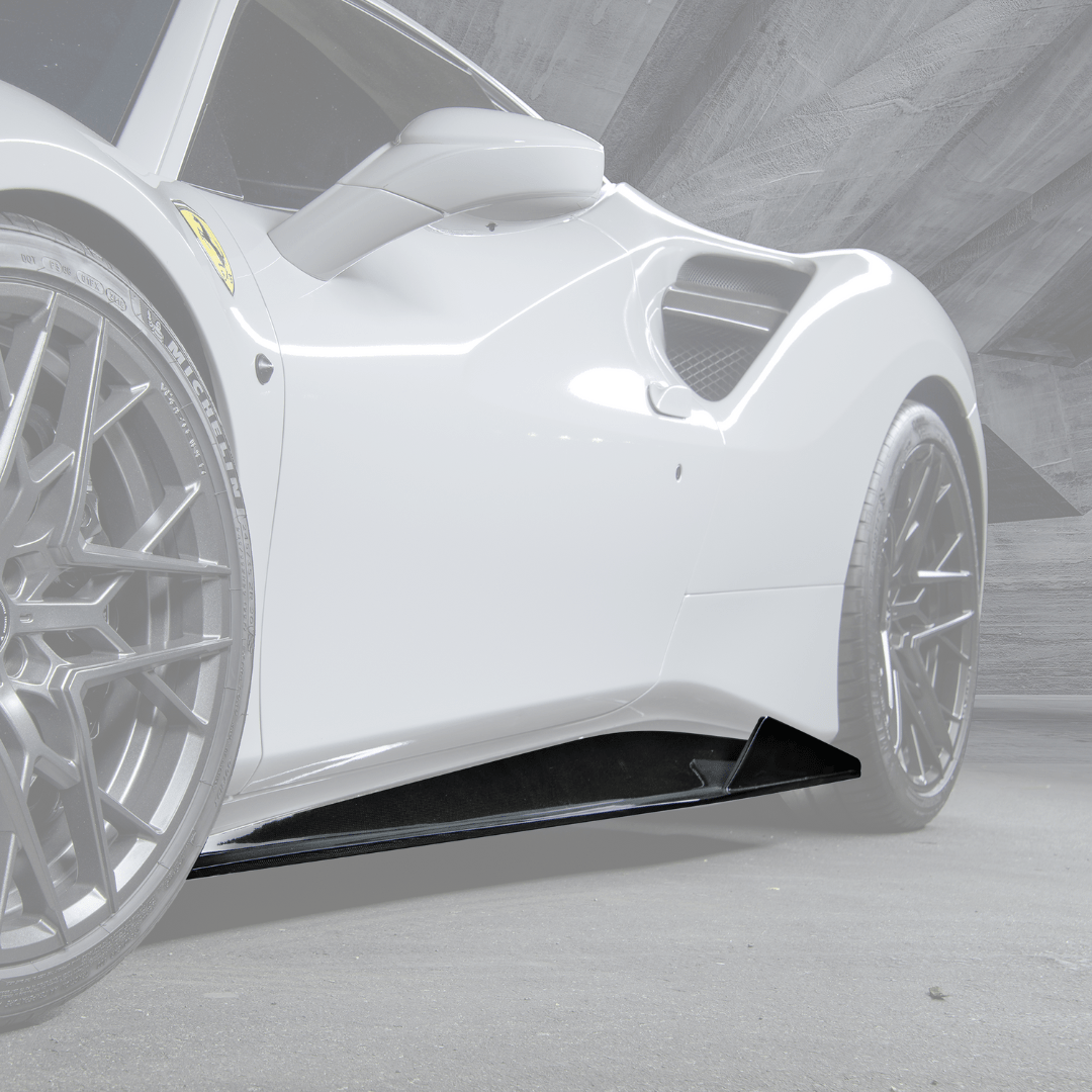 Ferrari 488 Diavolo Carbon Fiber Sideskirts - Vorsteiner Wheels Wheels  - Aero - [tags]