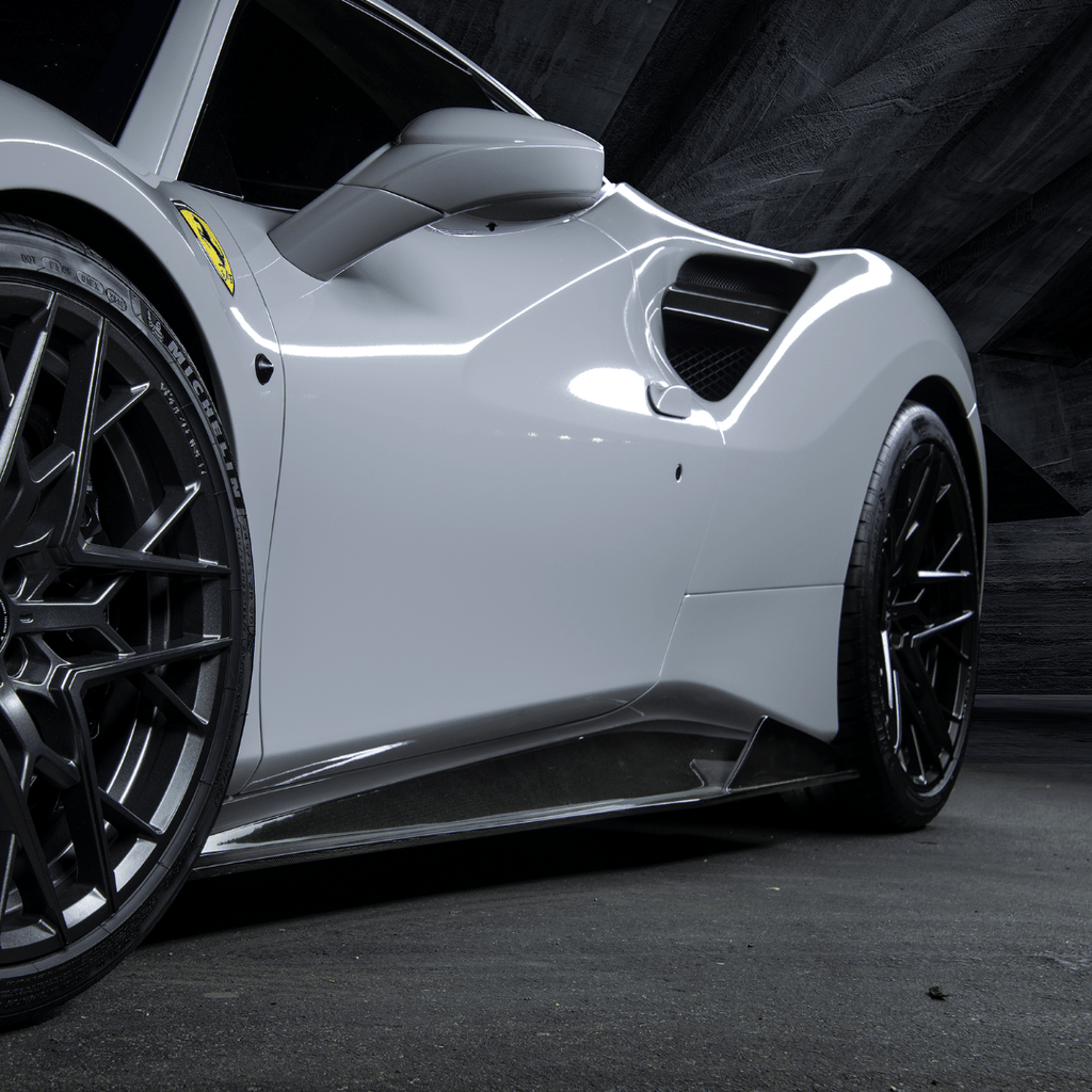 Ferrari 488 Diavolo Carbon Fiber Sideskirts - Vorsteiner Wheels Wheels  - Aero - [tags]