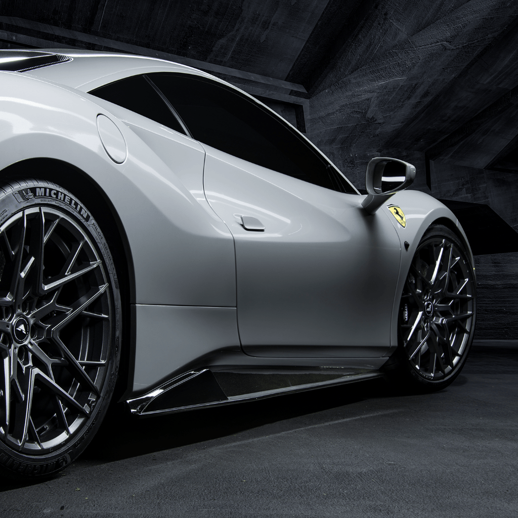 Ferrari 488 Diavolo Carbon Fiber Sideskirts - Vorsteiner Wheels Wheels  - Aero - [tags]