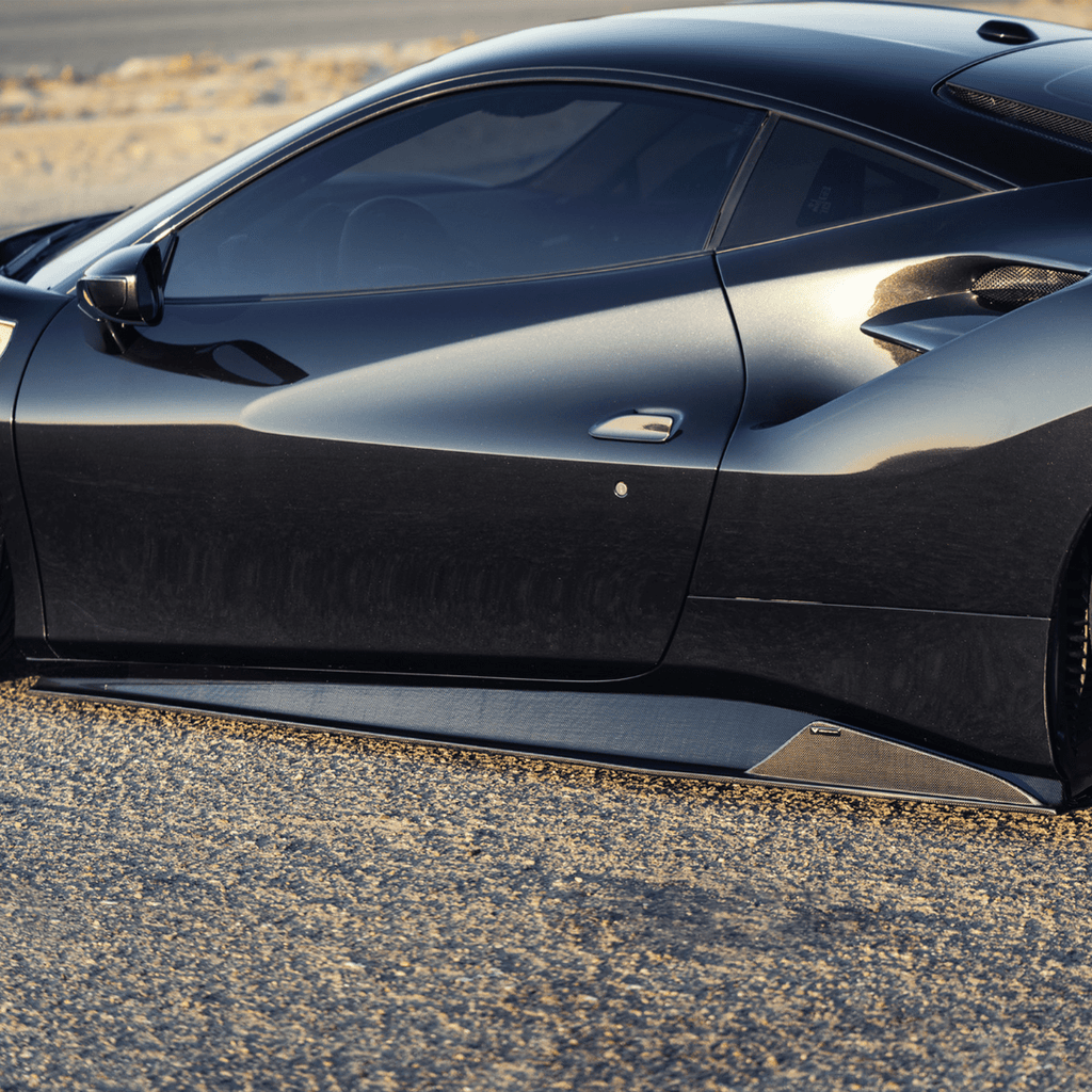 Ferrari 488 Diavolo Carbon Fiber Sideskirts - Vorsteiner Wheels Wheels  - Aero - [tags]