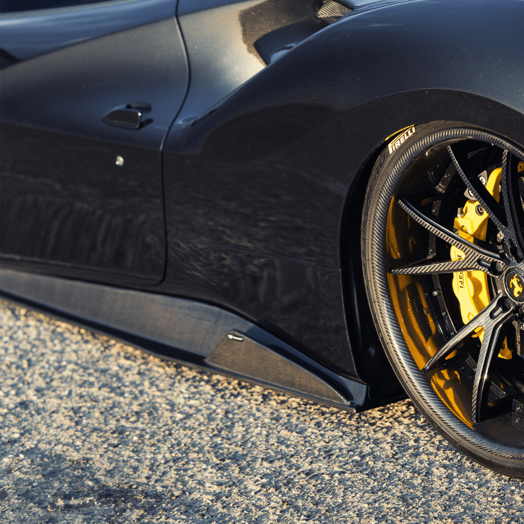 Ferrari 488 Diavolo Carbon Fiber Sideskirts - Vorsteiner Wheels Wheels  - Aero - [tags]