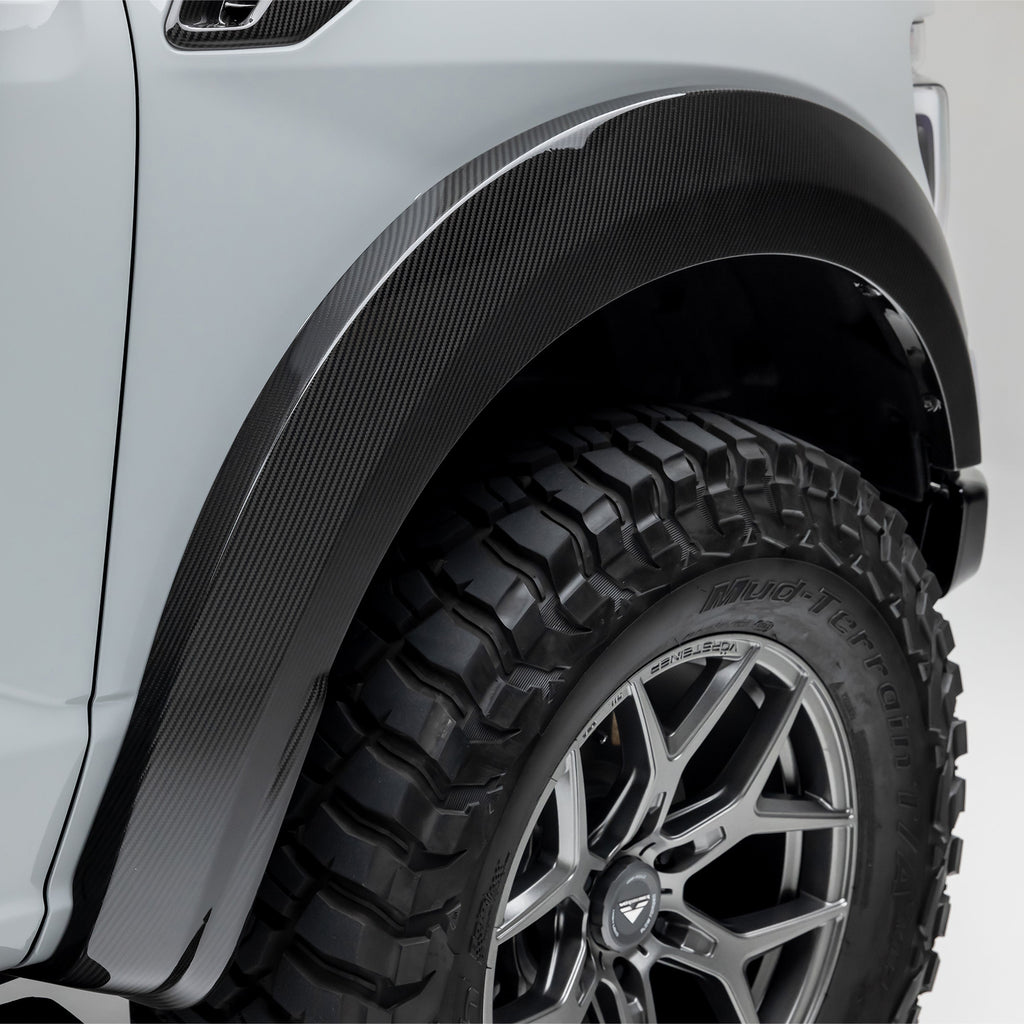 Ford F-150 Raptor R Fender Flares - Carbon Fiber PP 2x2 - Vorsteiner Wheels Wheels