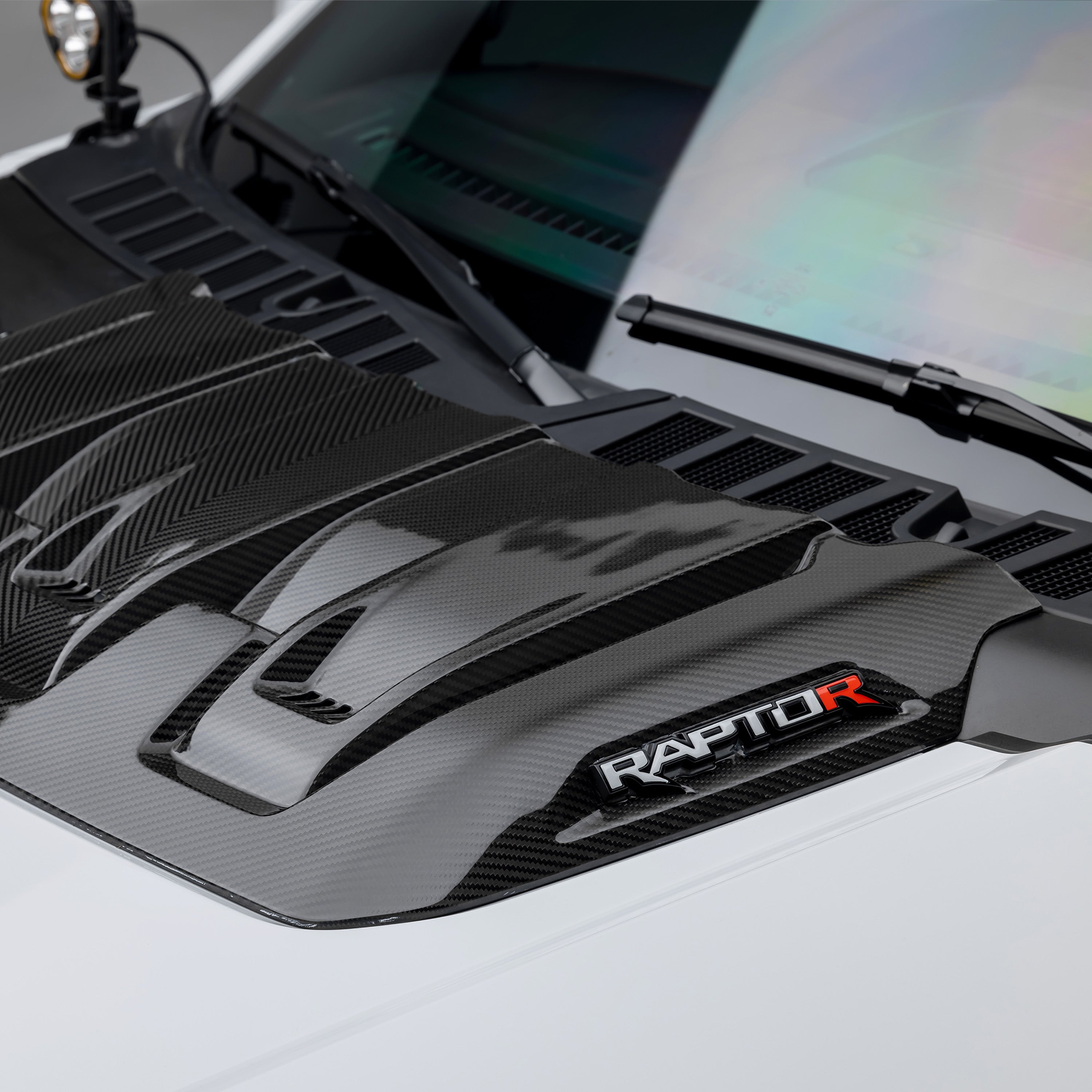 Ford F-150 Raptor R Hood Trim Scoop - Carbon Fiber PP 2x2 - Vorsteiner Wheels Wheels