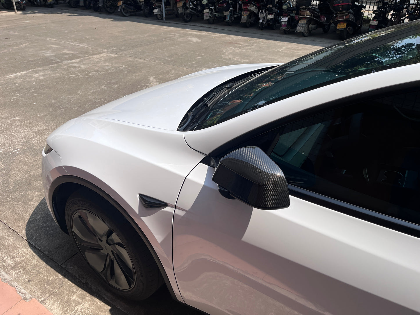Sidospeglar Kolfiber Tesla Model Y Juniper