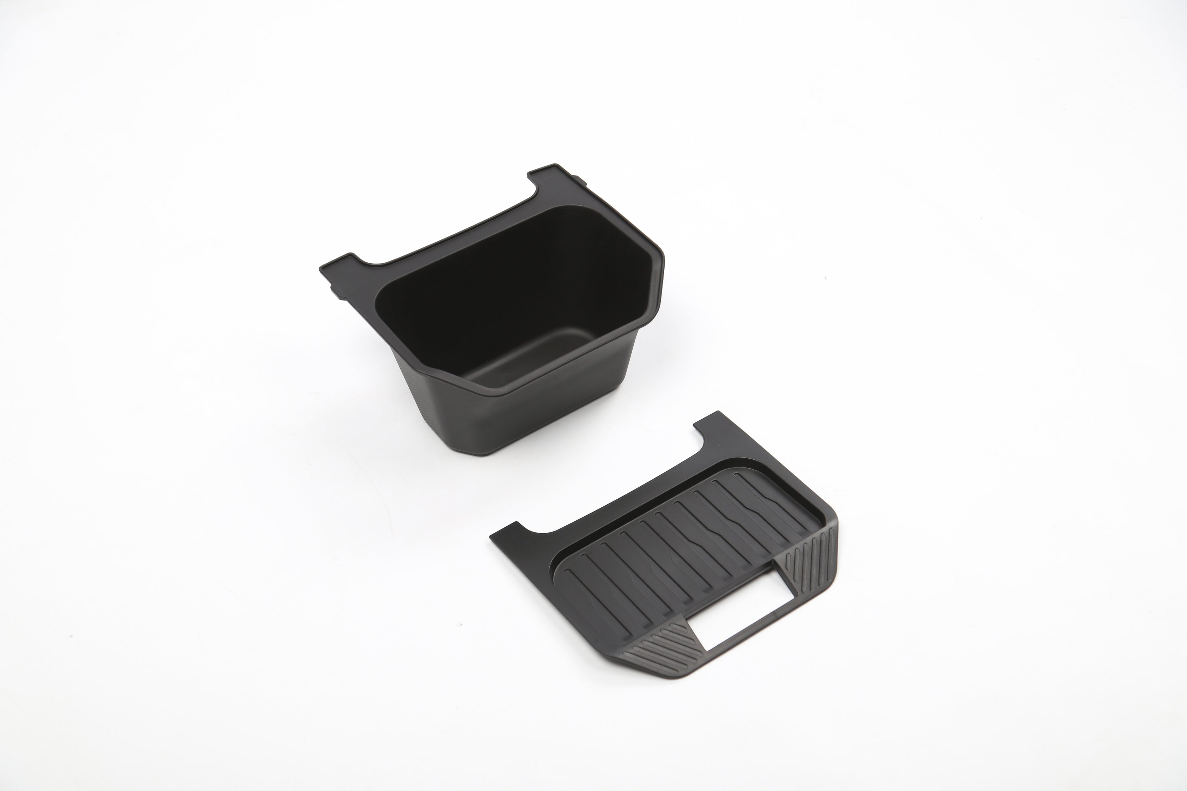 Rear seat storage box with lid Tesla Model Y Juniper