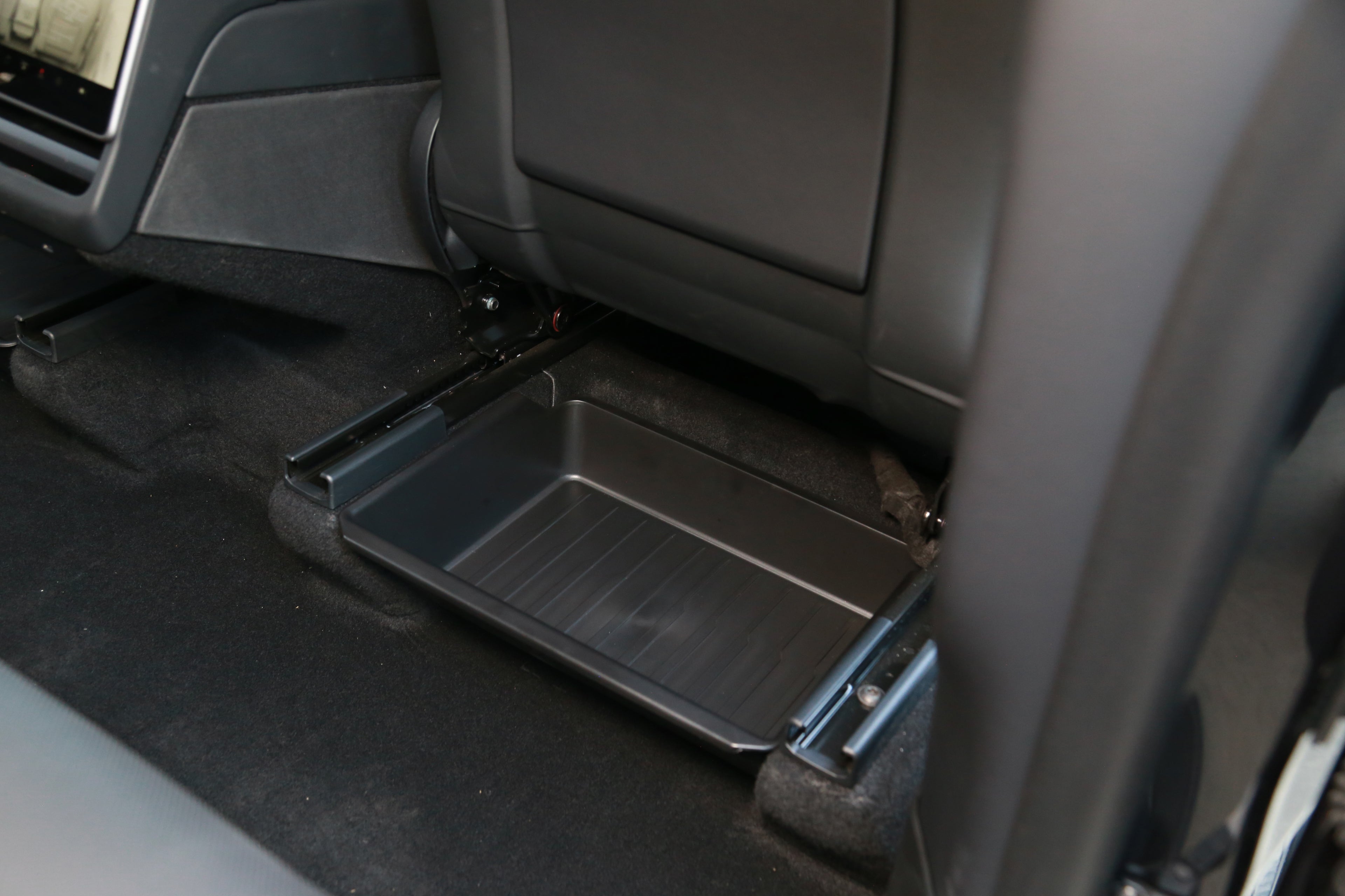 Rear seat storage box under the seat Tesla Model Y Juniper