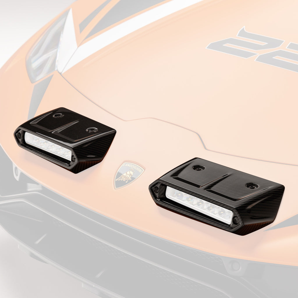 Huracan Sterrato VRS Aero Fog Light Covers Carbon Fiber PP 2x2 Glossy - Vorsteiner Wheels Wheels