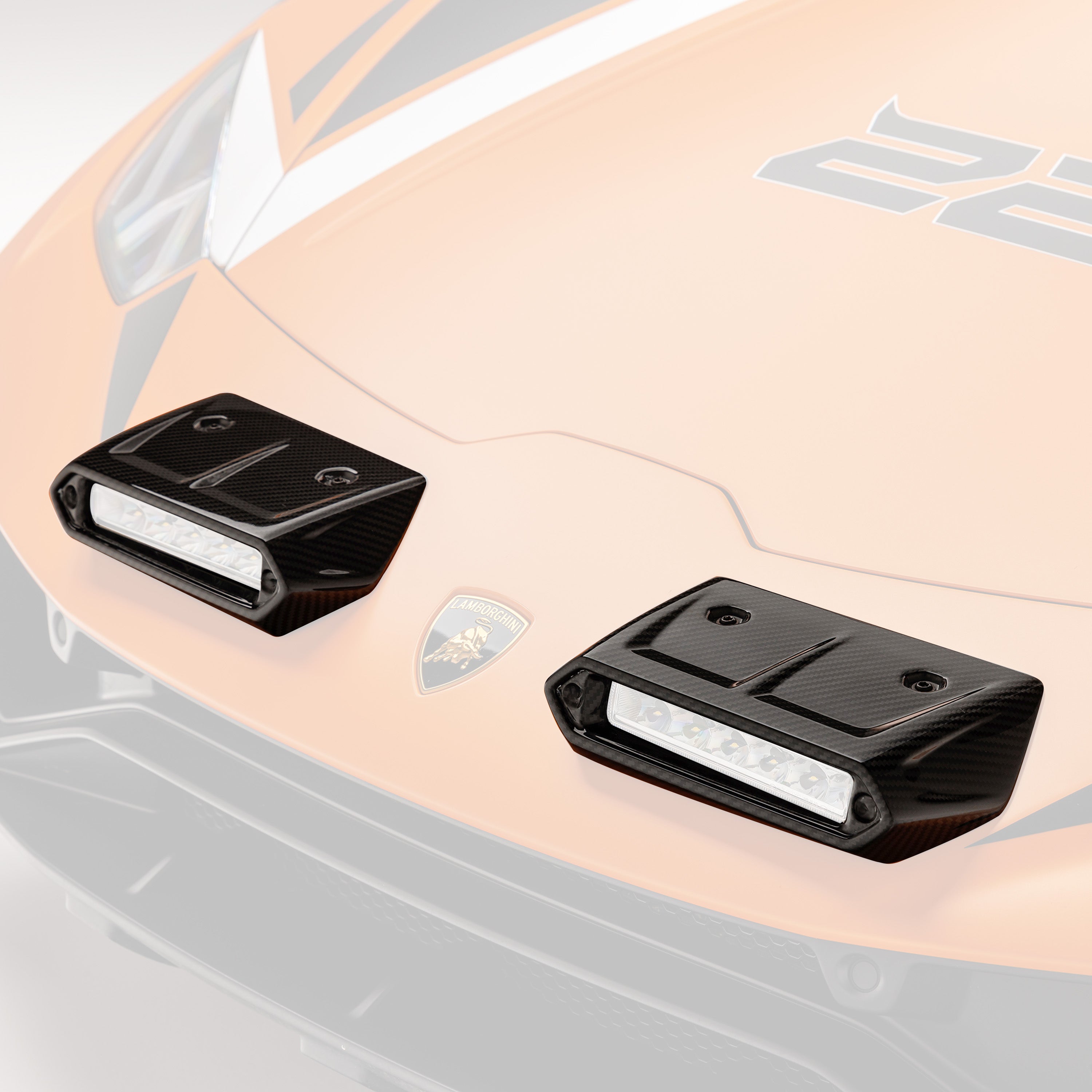 Huracan Sterrato VRS Aero Fog Light Covers Carbon Fiber PP 2x2 Glossy - Vorsteiner Wheels Wheels