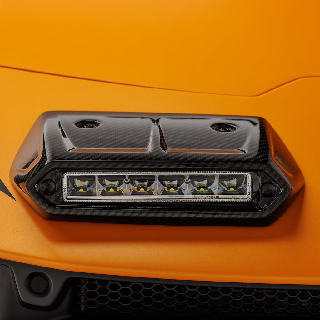 Huracan Sterrato VRS Aero Fog Light Covers Carbon Fiber PP 2x2 Glossy - Vorsteiner Wheels Wheels