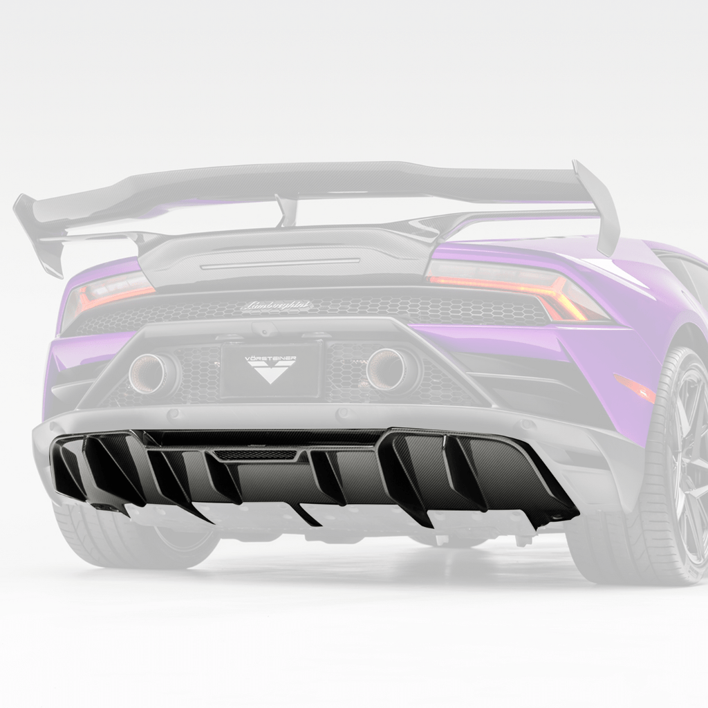 Lamborghini Huracan EVO Monza Edizione Rear Diffuser Carbon Fiber PP 2x2 Glossy - Vorsteiner Wheels Wheels  -  - [tags]