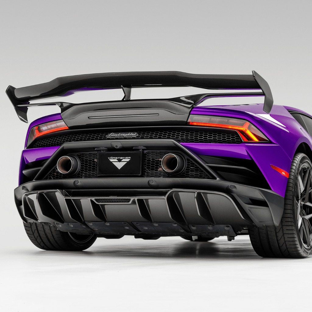 Lamborghini Huracan EVO Monza Edizione Rear Diffuser Carbon Fiber PP 2x2 Glossy - Vorsteiner Wheels Wheels  -  - [tags]