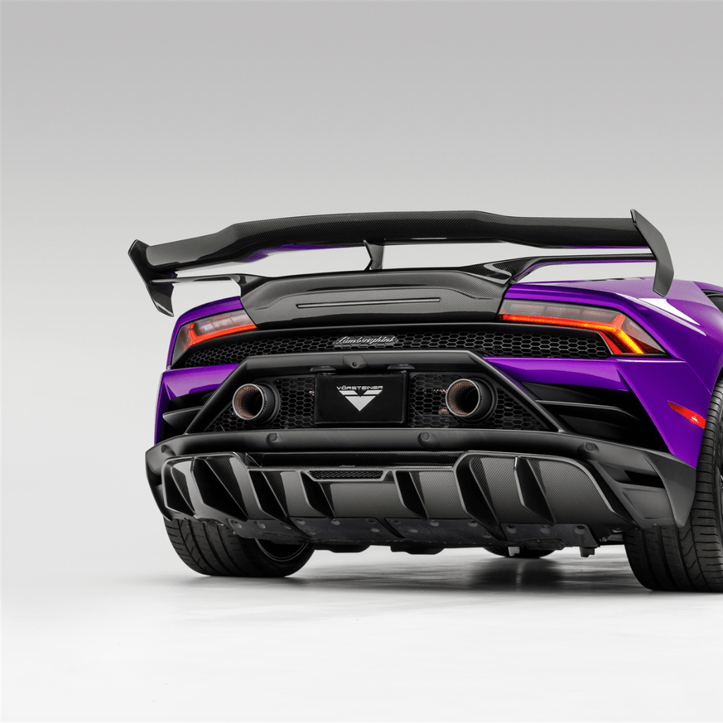 Lamborghini Huracan EVO Monza Edizione Rear Diffuser Carbon Fiber PP 2x2 Glossy - Vorsteiner Wheels Wheels  -  - [tags]