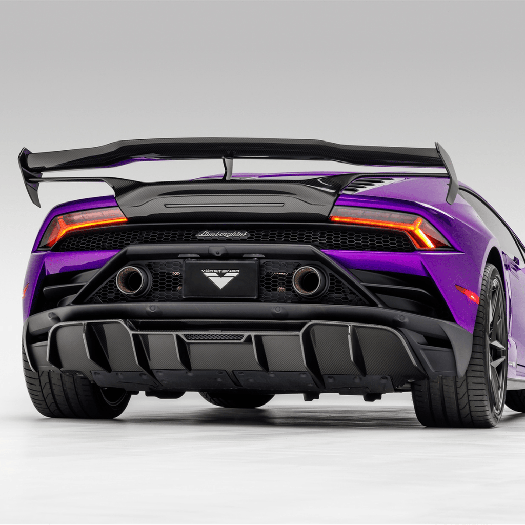 Lamborghini Huracan EVO Monza Edizione Rear Diffuser Carbon Fiber PP 2x2 Glossy - Vorsteiner Wheels Wheels  -  - [tags]
