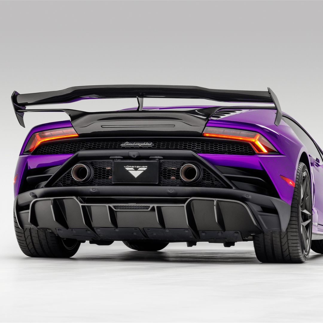 Lamborghini Huracan EVO Monza Edizione Rear Diffuser Carbon Fiber PP 2x2 Glossy - Vorsteiner Wheels Wheels  -  - [tags]