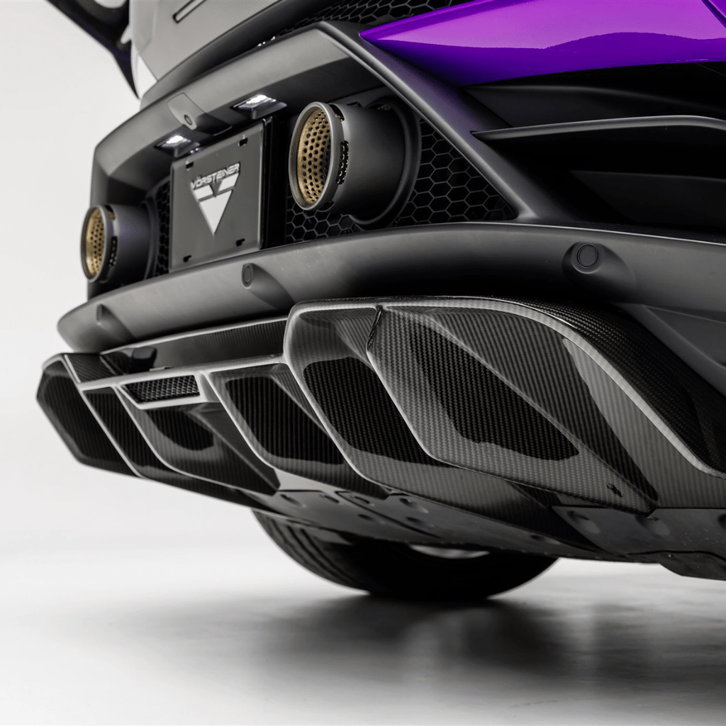 Lamborghini Huracan EVO Monza Edizione Rear Diffuser Carbon Fiber PP 2x2 Glossy - Vorsteiner Wheels Wheels  -  - [tags]