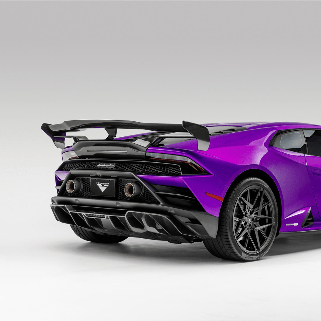 Lamborghini Huracan EVO Monza Edizione Rear Diffuser Carbon Fiber PP 2x2 Glossy - Vorsteiner Wheels Wheels  -  - [tags]