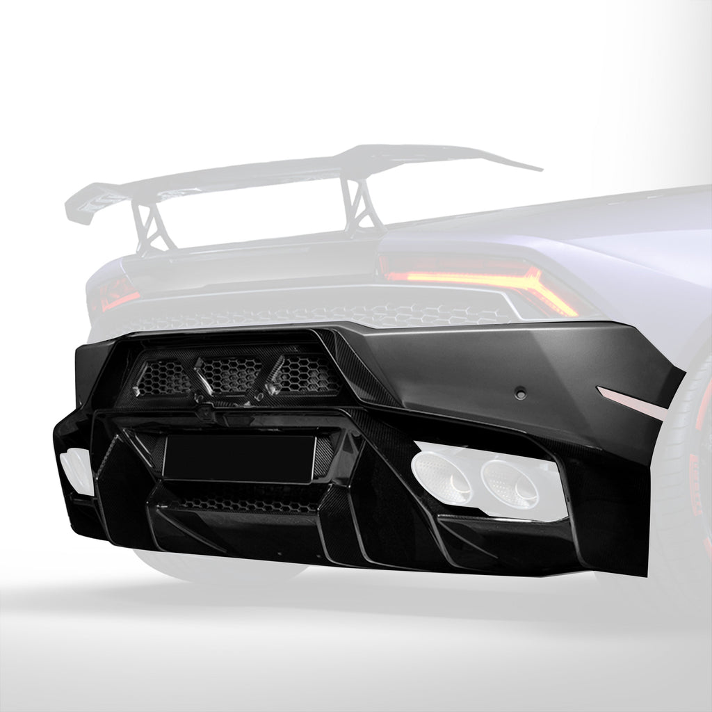 Lamborghini Huracan Novara Edizione Aero Rear Bumper w/ Rear Diffuser - Vorsteiner Wheels