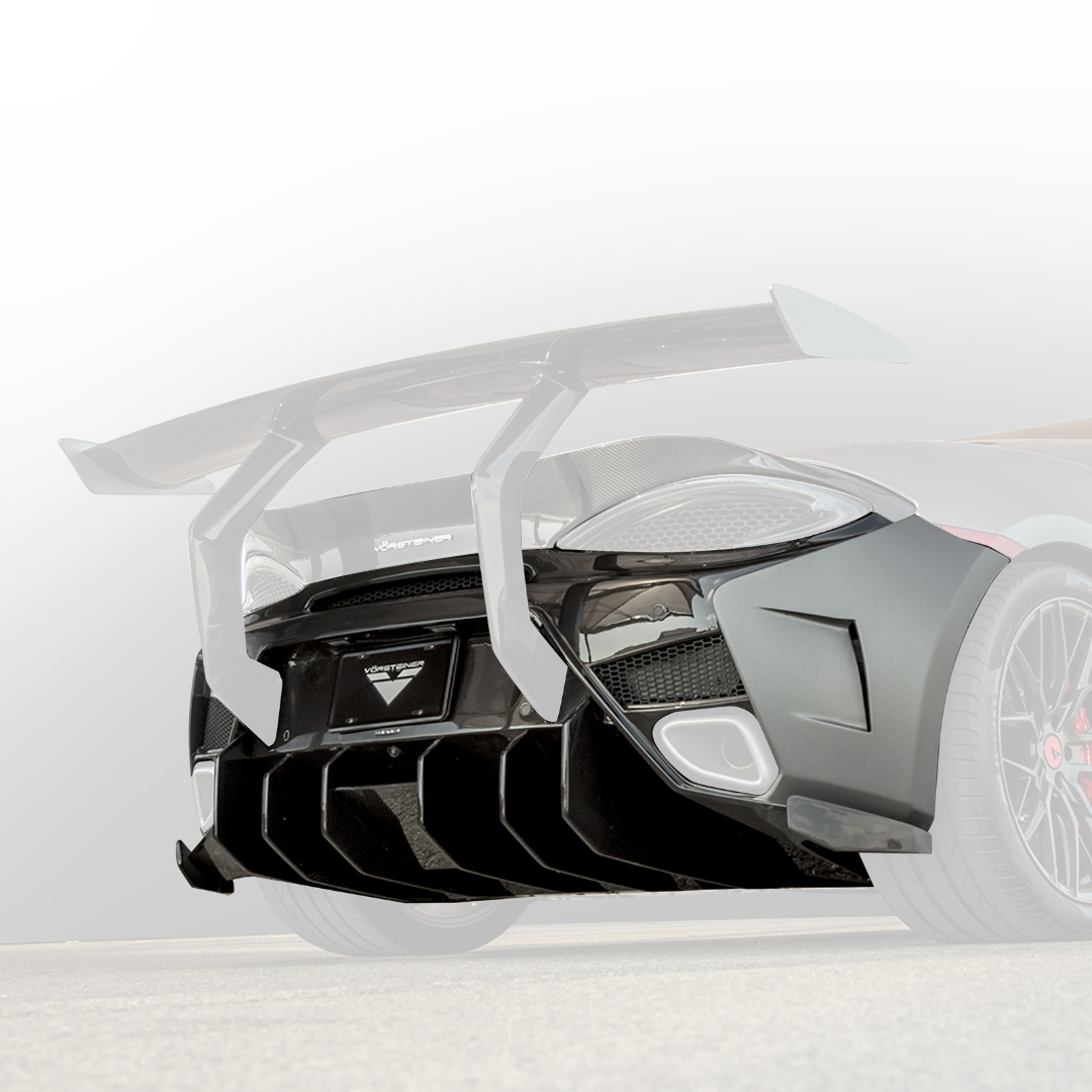 McLaren 570S VX Aero Rear Bumper w/ Rear Diffuser - Vorsteiner Wheels Wheels  - Aero - [tags]