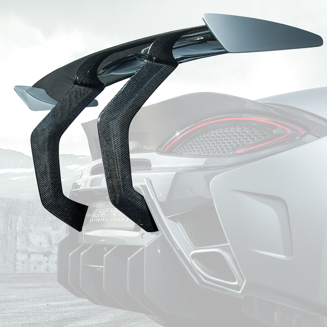 Mclaren 570S VX Aero Wing Blade Carbon Fiber w/ Carbon Fiber Uprights - Vorsteiner Wheels Wheels  - Aero - [tags]
