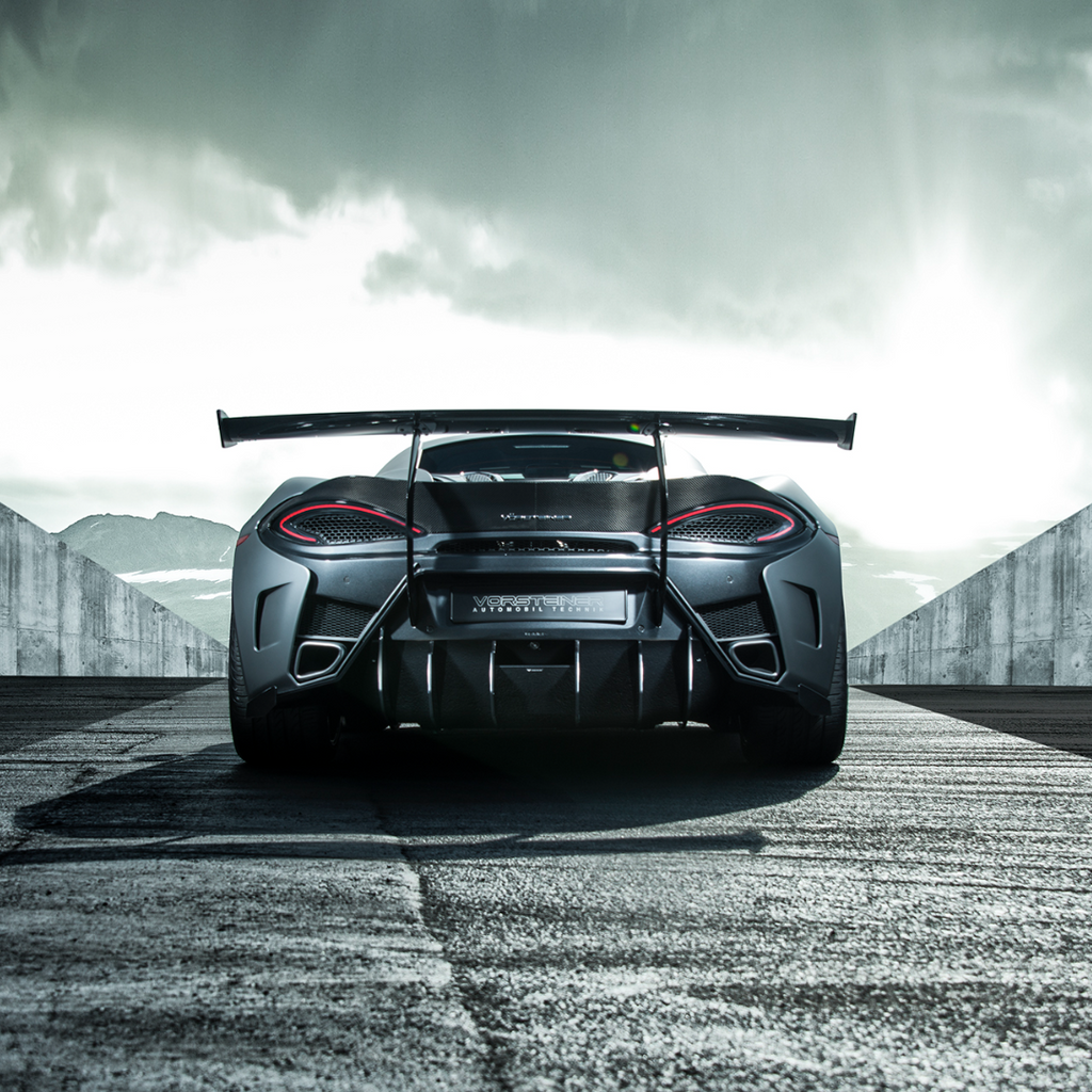 Mclaren 570S VX Aero Wing Blade Carbon Fiber w/ Carbon Fiber Uprights - Vorsteiner Wheels Wheels  - Aero - [tags]