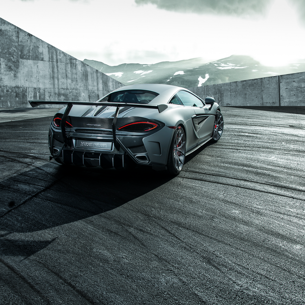 Mclaren 570S VX Aero Wing Blade Carbon Fiber w/ Carbon Fiber Uprights - Vorsteiner Wheels Wheels  - Aero - [tags]