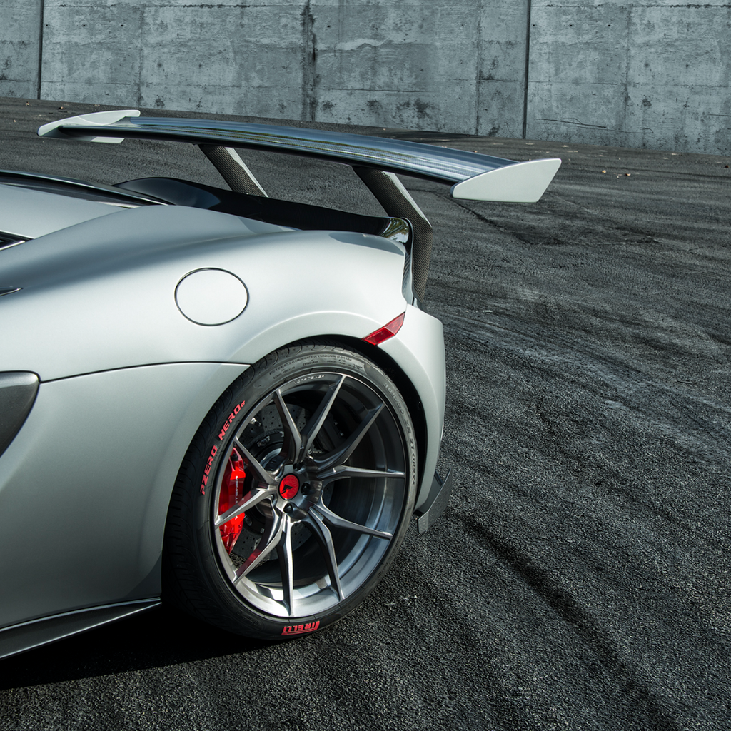 Mclaren 570S VX Aero Wing Blade Carbon Fiber w/ Carbon Fiber Uprights - Vorsteiner Wheels Wheels  - Aero - [tags]