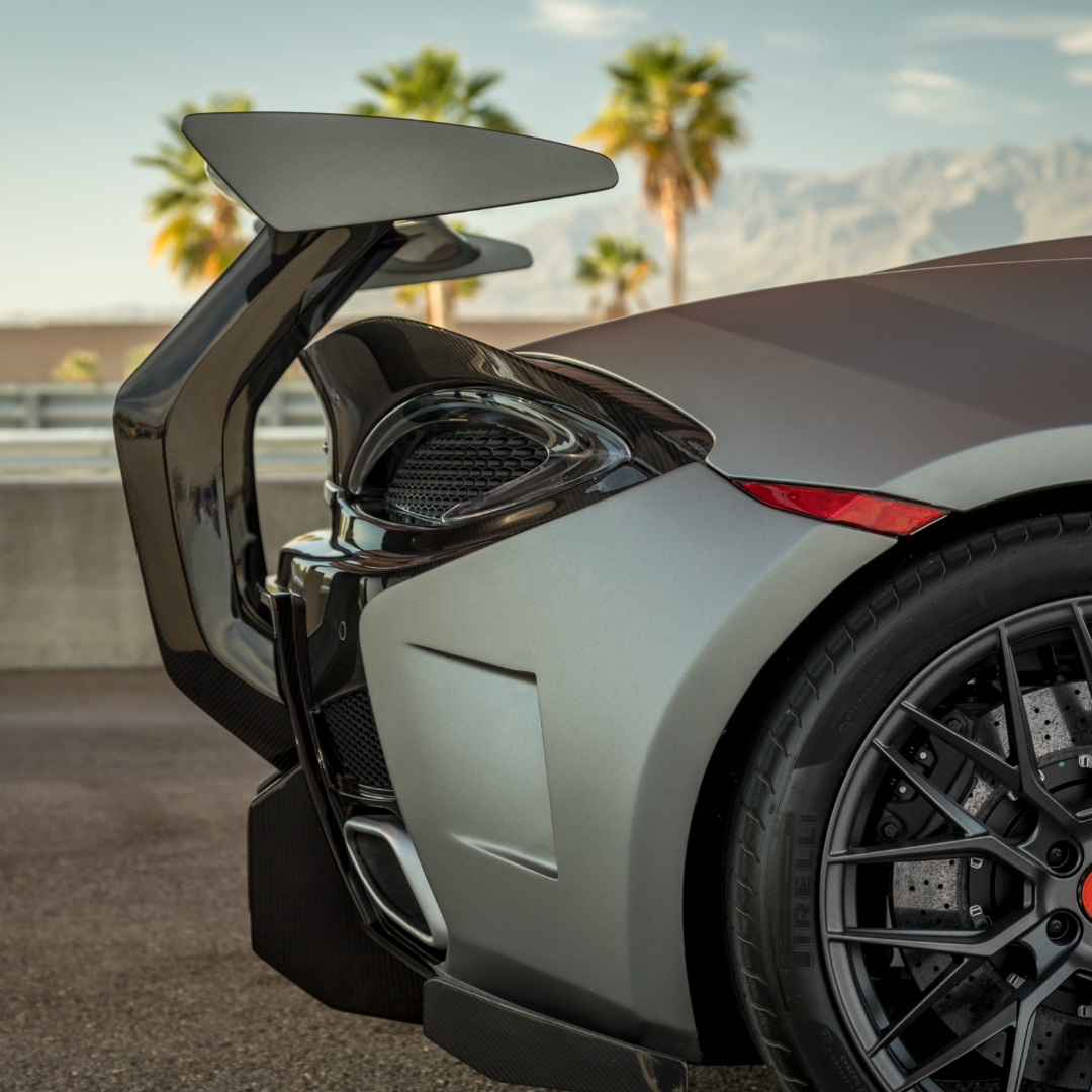 Mclaren 570S VX Aero Wing Blade Carbon Fiber w/ Carbon Fiber Uprights - Vorsteiner Wheels Wheels  - Aero - [tags]