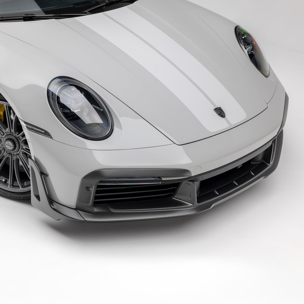 Porsche 992 Turbo S Aero Front Spoiler w/ Winglets - Vorsteiner Wheels Wheels
