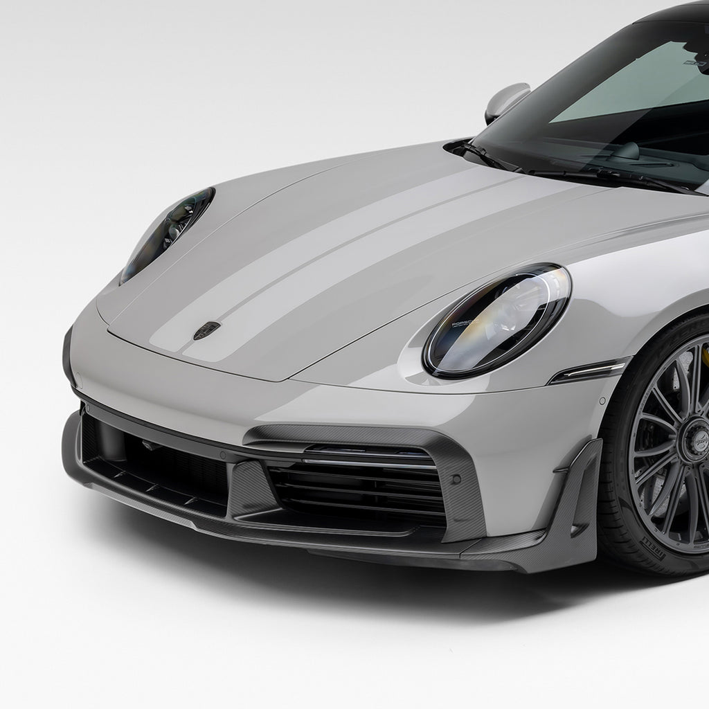 Porsche 992 Turbo S Aero Front Spoiler w/ Winglets - Vorsteiner Wheels Wheels