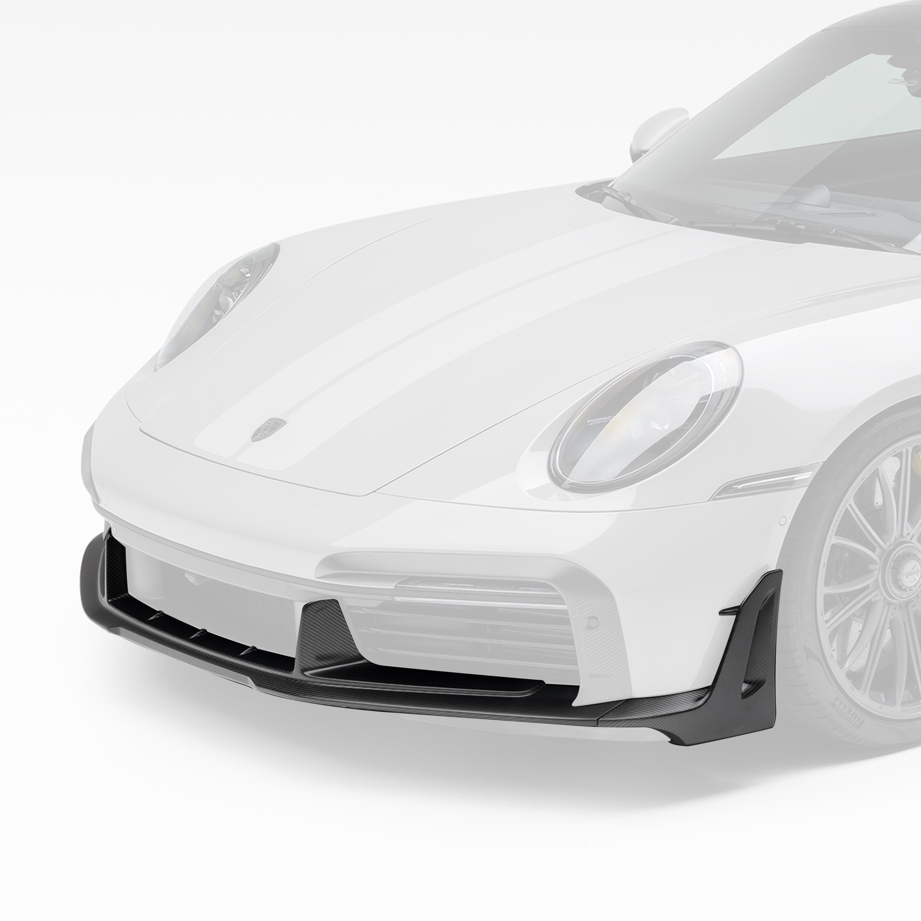 Porsche 992 Turbo S Aero Front Spoiler w/ Winglets - Vorsteiner Wheels Wheels