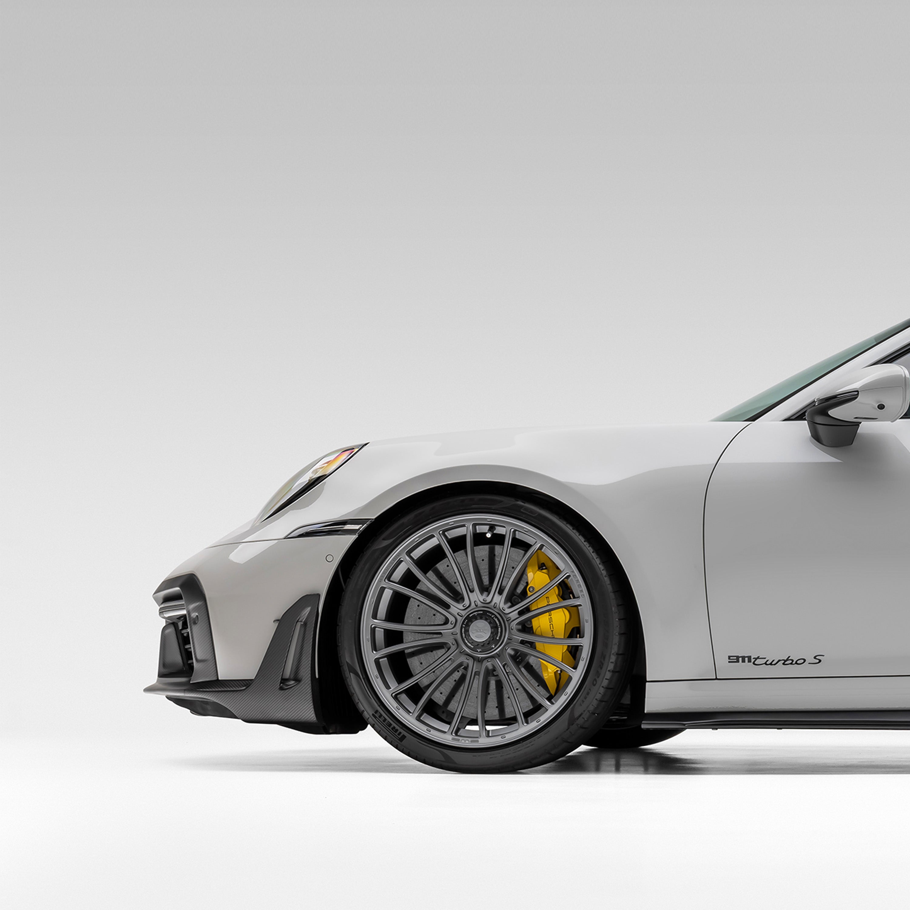 Porsche 992 Turbo S Aero Front Spoiler w/ Winglets - Vorsteiner Wheels Wheels