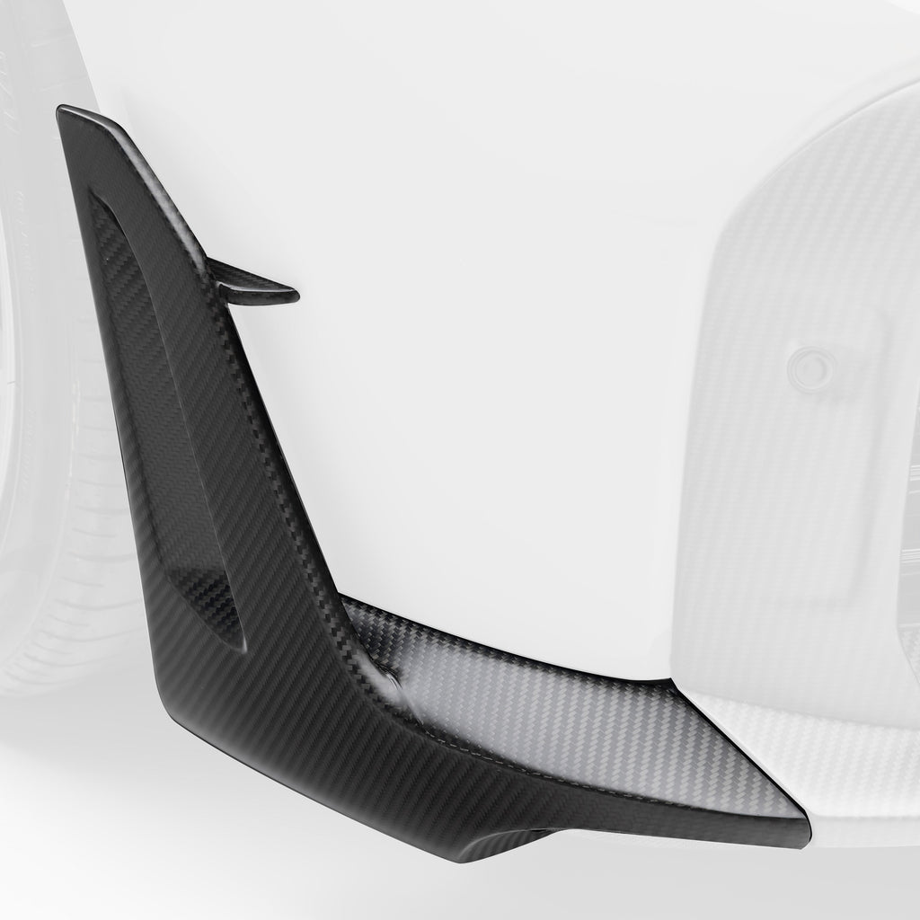 Porsche 992 Turbo S Aero Front Spoiler Winglets - Vorsteiner Wheels Wheels