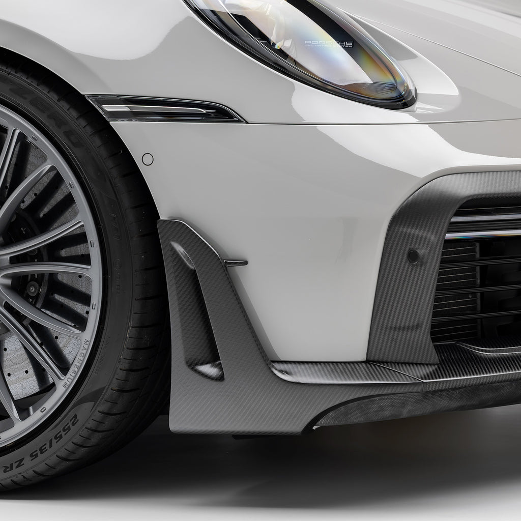 Porsche 992 Turbo S Aero Front Spoiler Winglets - Vorsteiner Wheels Wheels