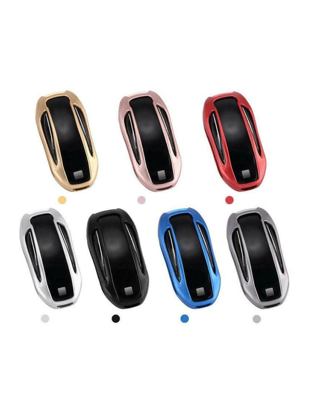 Model X -avaimenperän suojaus useita värejä metallia