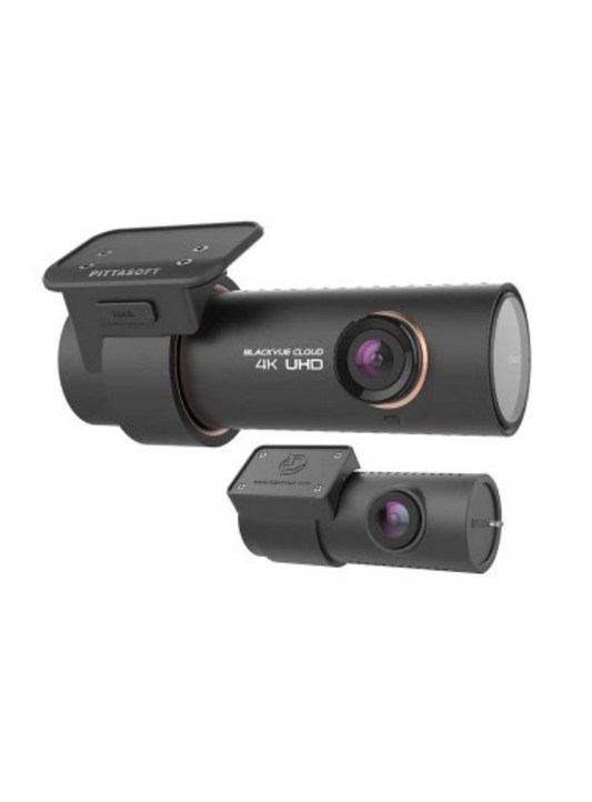 BlackVue bilkamera DR900S-2CH, 4K/Full HD, Wi-Fi, fram- och bakkamera, 16 GB - Svart