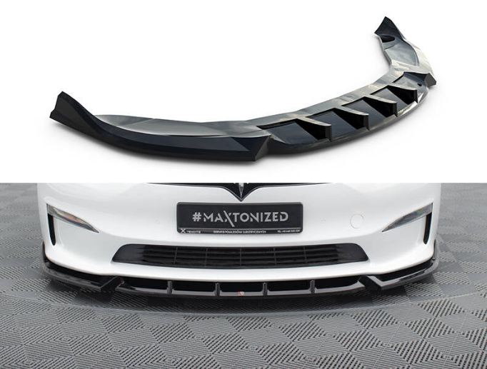 Tesla Front Splitter V.1 Maxton Design Model S 2021+