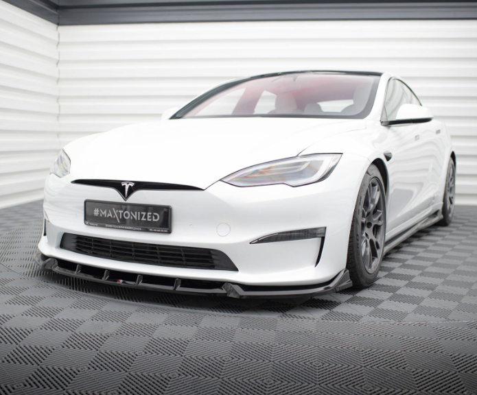 Tesla Front Splitter V.1 Maxton Design Model S 2021+.