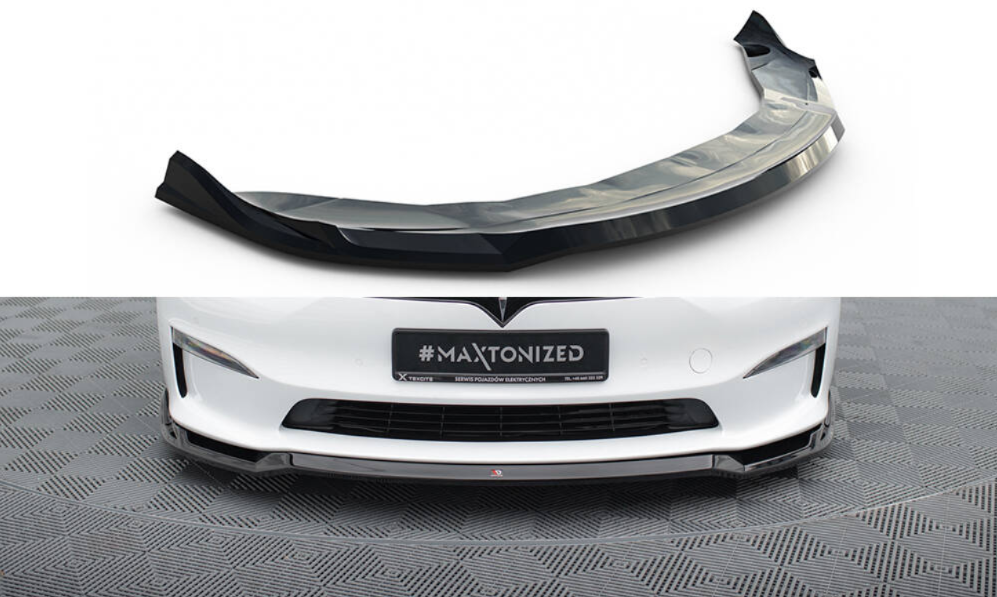 Front Splitter V.2 Maxton Design Tesla Model S 2021+