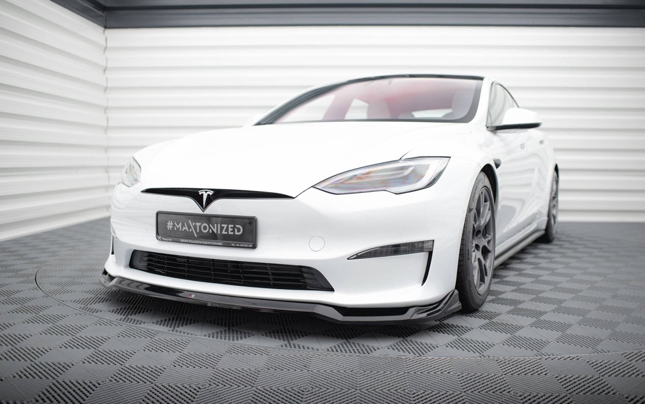 Tesla Front Splitter V.2 Maxton Design Model S 2021+.