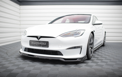 Teslan etujakaja V.2 Maxton Design Model S 2021+.