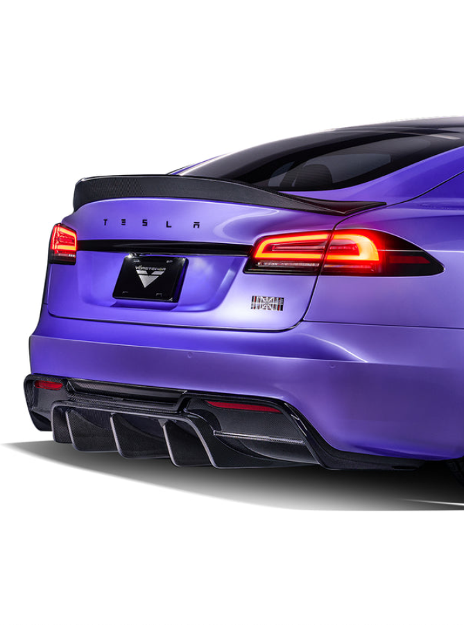 Tesla Aero Rear Diffuser Vorsteiner Model S 2021+.