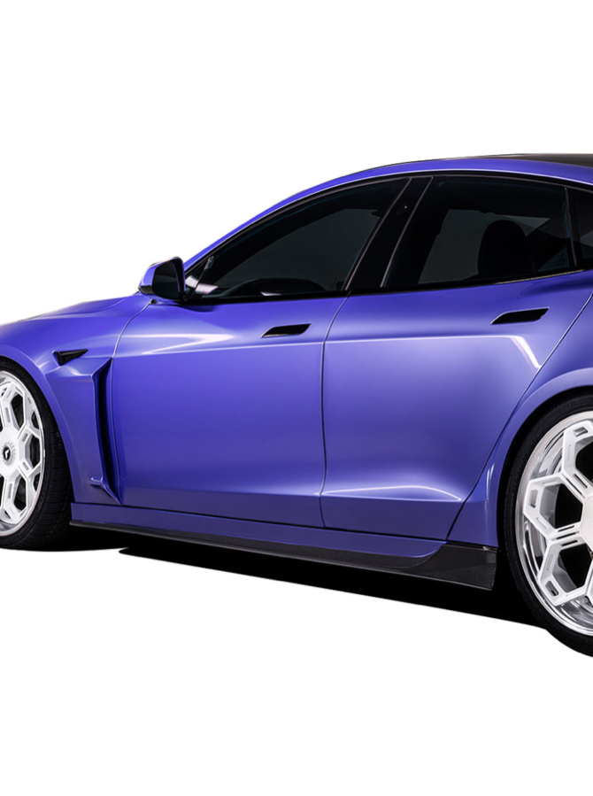 Tesla Aero Side Skirts Vorsteiner Model S 2021+