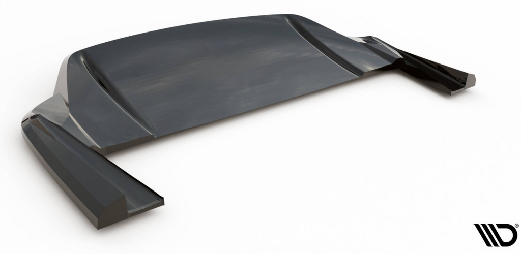 Central Rear Splitter Maxton Design Porsche Taycan