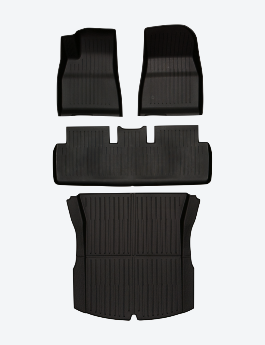 TPE + XPE Gummimattor Tesla Model 3 Highland - Paket S
