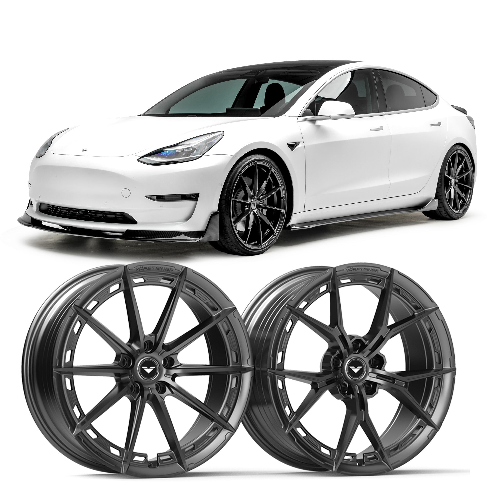 Tesla Model 3 Complete Volta Carbon Program - Vorsteiner Wheels