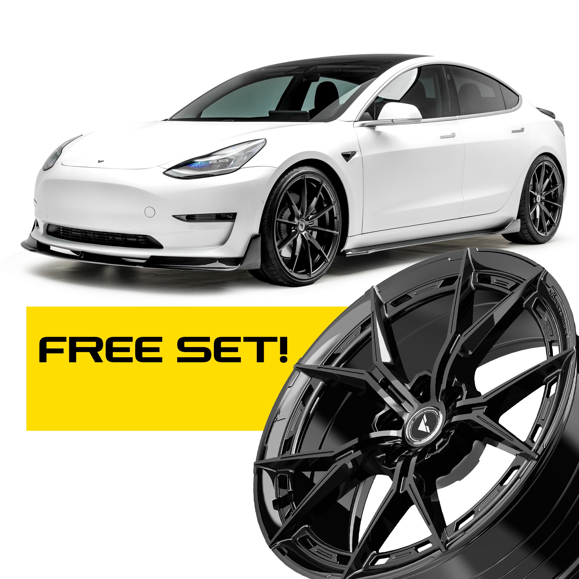 Tesla Model 3 Complete Volta Carbon Program - Vorsteiner Wheels