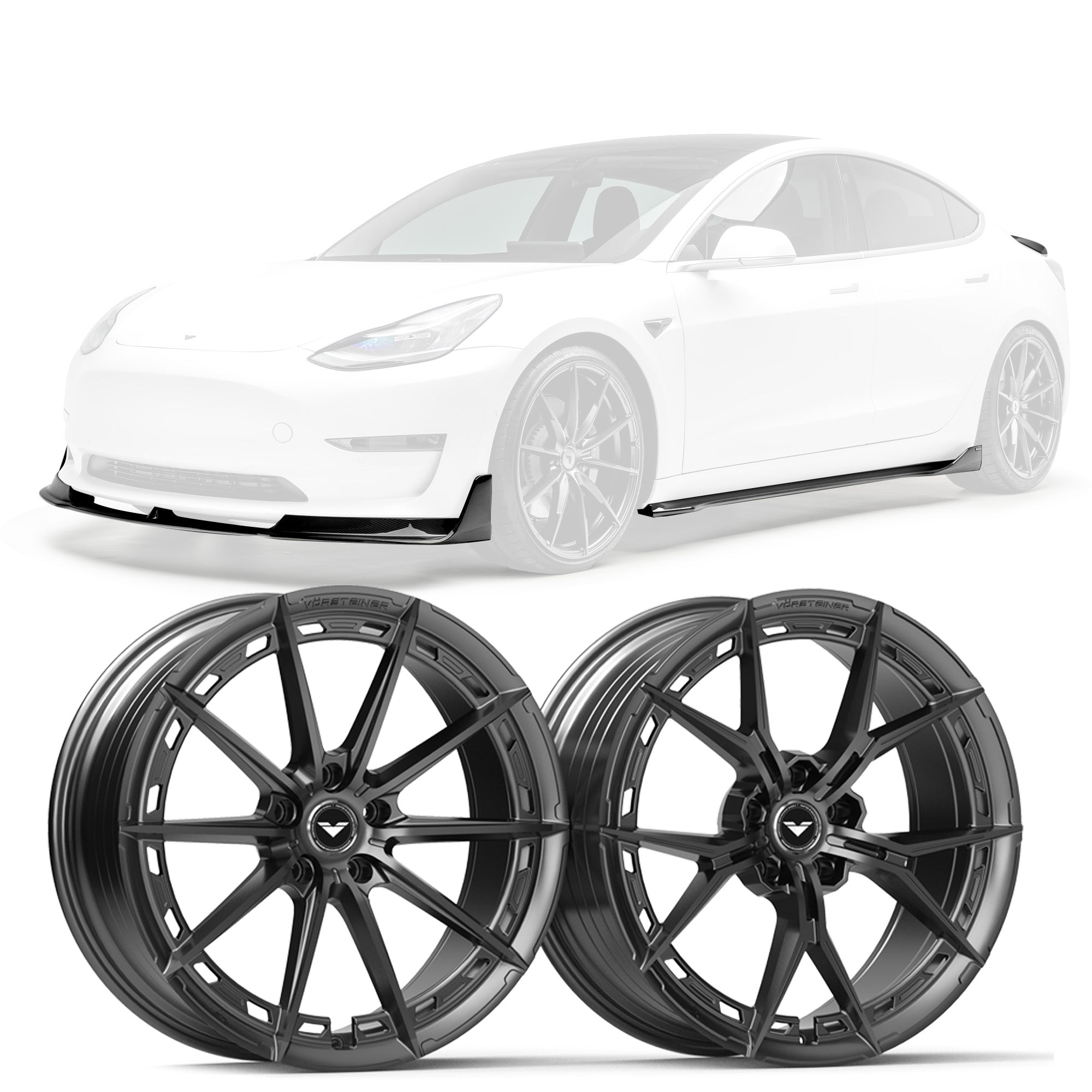Tesla Model 3 Complete Volta Carbon Program - Vorsteiner Wheels