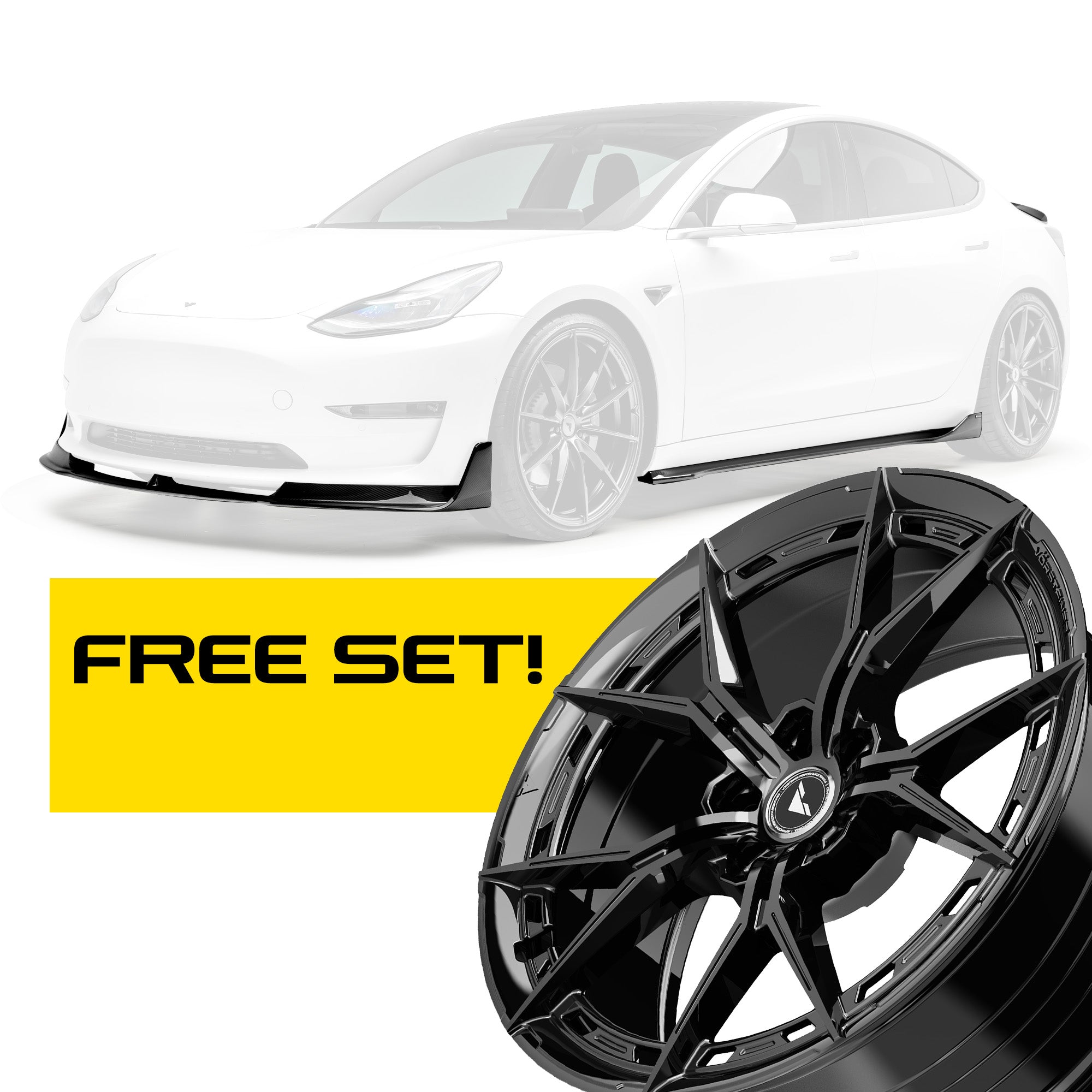 Tesla Model 3 Complete Volta Carbon Program - Vorsteiner Wheels