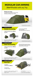 Campingtält Premium 3D Maxpider